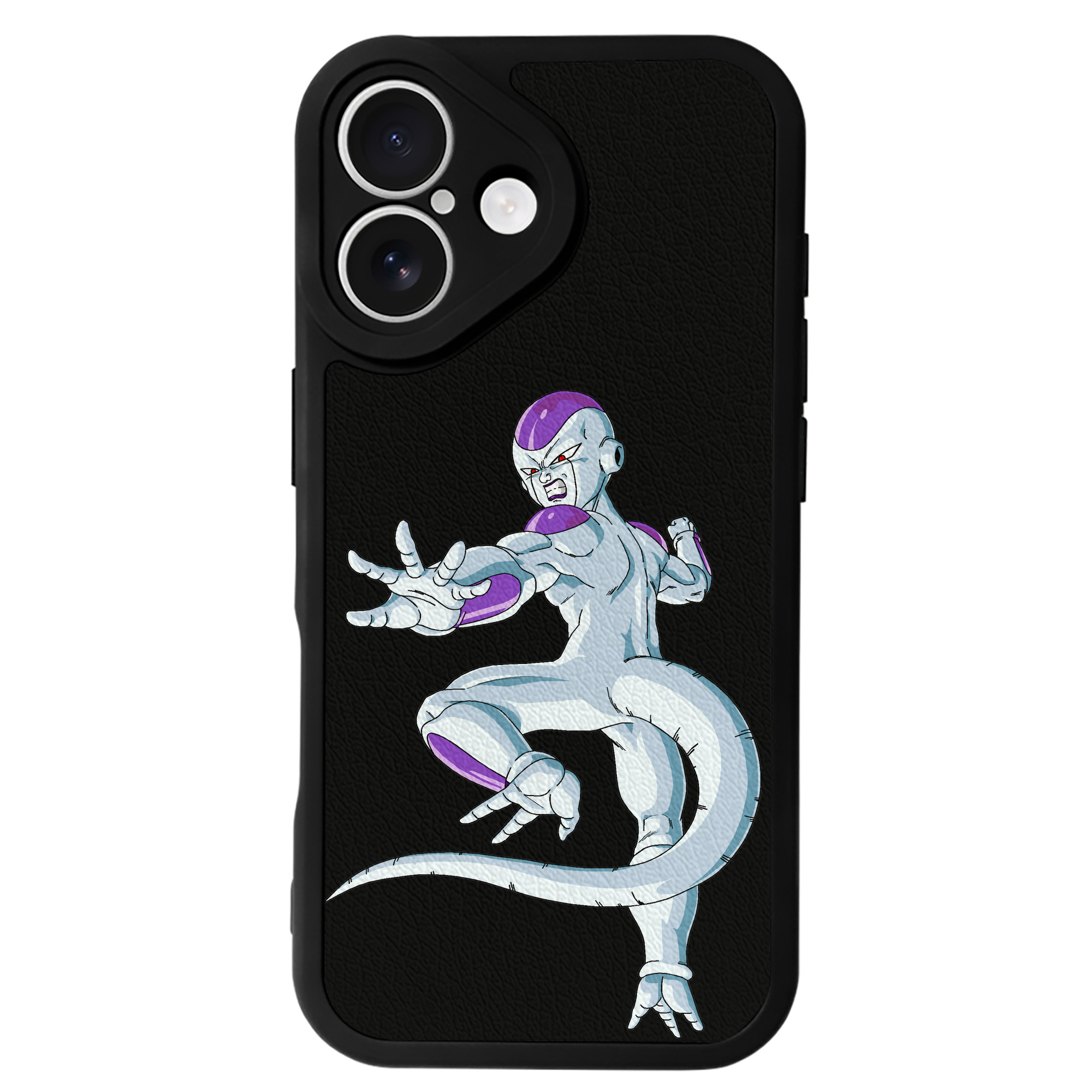 （画像用） ドラゴンボール フリーザ DRAGON BALL Frieza 【iPhone 16シリーズ対応】シリコンスマホケース（レザー調） 材質：シリコン